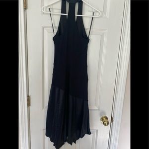 Bebe black short flowy halter style dress. Size small, flattering fit. Prom?